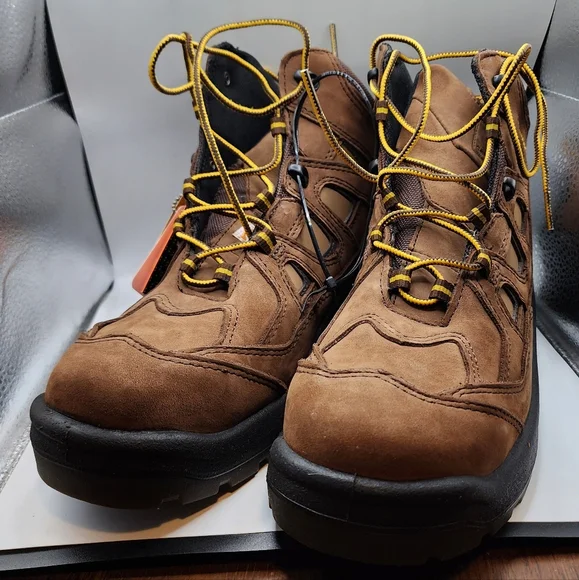 Carhartt Men's Brown Boot Insulated Steel toe 8.5D Leather Slip Resistant NIB - Picture 5 of 16